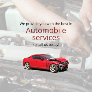 Professional Automobile Services Graphic For Facebook