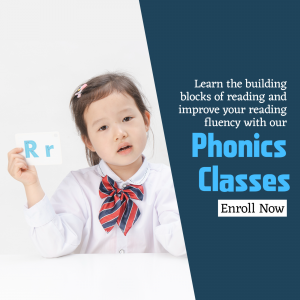 Phonics Classes Enrollment Marketing Image For Facebook