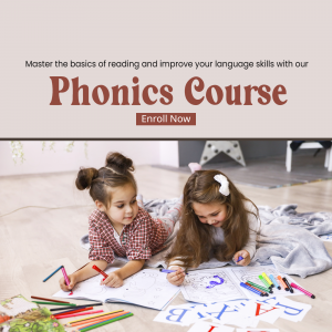 Phonics Course For Kids Flyer For X