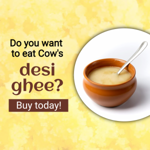Pure Cow Desi Ghee Advertisement Marketing Image For Google Business Profile