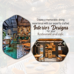 Professional Restaurant And Cafe Interior Design Services Creative Design For LinkedIn