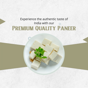 Premium Quality Paneer Branding Post For LinkedIn