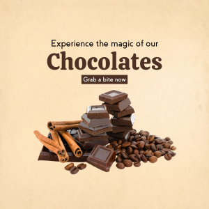 Experience The Magic Of Our Chocolates Image For Facebook