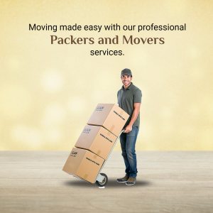 Professional Packers And Movers Services Banner For Threads