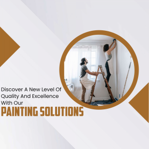 Professional Painting Services Promotion Business Poster For LinkedIn