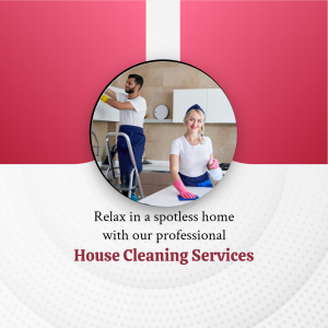 Professional House Cleaning Services Advertisement Marketing Image For Instagram