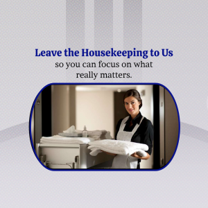 Professional Housekeeping Services Advertisement For Threads