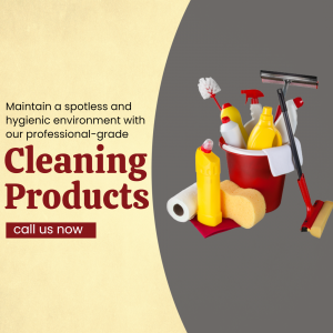 Professional Cleaning Products Advertising Graphic For Twitter