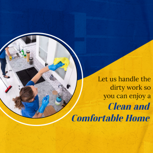 Professional Cleaning Services Promotion Image For Telegram