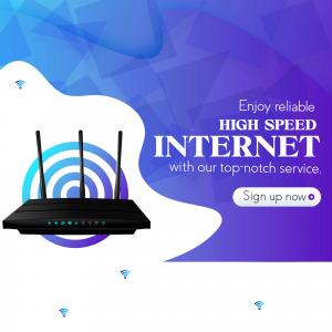High Speed Internet Service Offer Creative Design For X