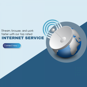 Top Rated High-Speed Internet Service Promotion Poster For Pinterest