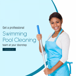 Professional Swimming Pool Cleaning Service Image For Instagram