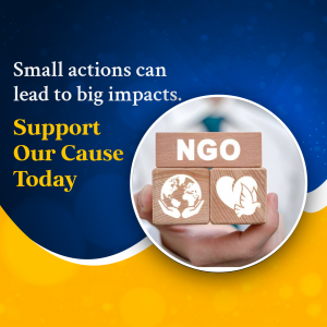NGO Support Campaign Poster For Twitter