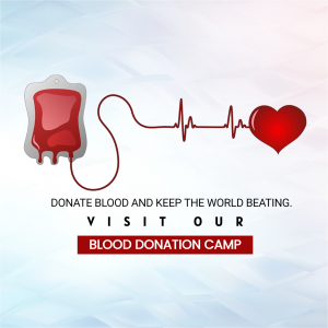 Blood Donation Camp Awareness Poster Graphic For Instagram
