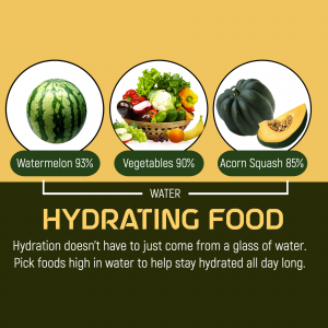 Hydrating Foods Infographic Graphic For Telegram