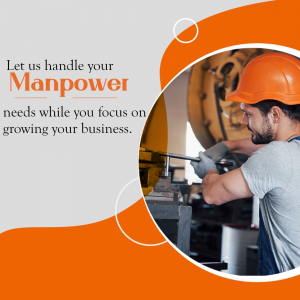 Professional Manpower Outsourcing Services Banner For WhatsApp