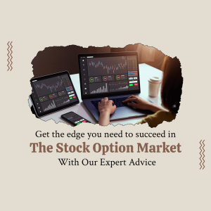 A professional analyzing stock option charts on multiple devices.