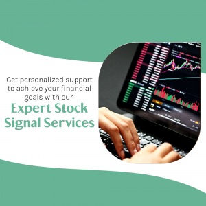 Person using a laptop to analyze stock market trading charts for financial services
