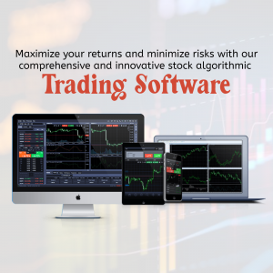 Various devices displaying stock market trading software