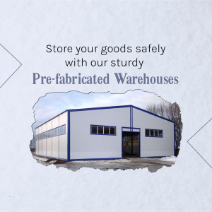 Secure Pre-fabricated Warehouse Solutions Poster For WhatsApp