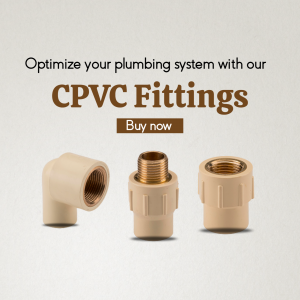 CPVC Plumbing Fittings Advertisement Template For LinkedIn