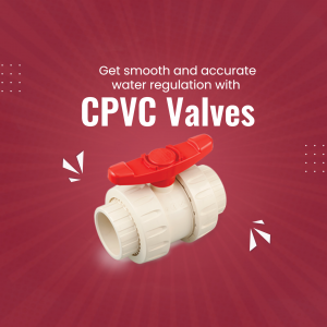 CPVC Valve Water Regulation Branding Post For Telegram