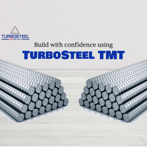 TurboSteel TMT Bars Advertising Marketing Image For WhatsApp