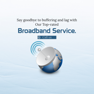 Top-Rated Broadband Service Promotion Branding Post For X