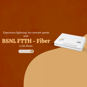 BSNL FTTH High-Speed Internet Promotion Post For Telegram