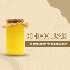 Ghee Jar Product Promotion Image For WhatsApp