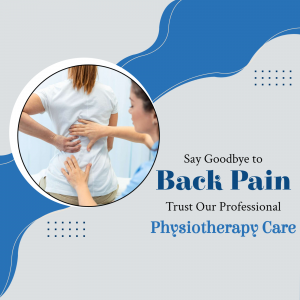 Professional Physiotherapy For Back Pain Relief Banner For Instagram