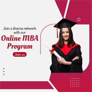 Online MBA Program Advertisement Template For Google Business Profile