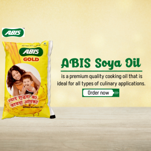 ABIS Soya Oil Advertisement Business Poster For Instagram