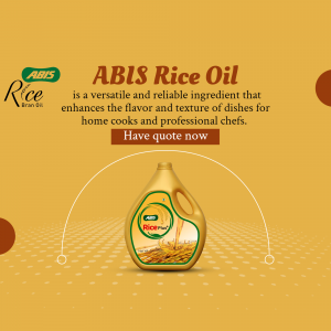 ABIS Rice Oil Promotional Ad Template For Twitter