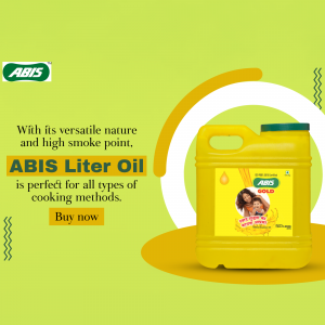 ABIS Gold Cooking Oil Advertisement Business Poster For Facebook