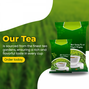 Premium Tea Blend Advertisement Promotional Banner For Facebook