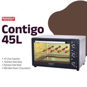 Maharaja Whiteline Contigo 45L Oven Toaster Griller for modern kitchen cooking