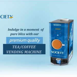 Society Tea/Coffee Vending Machine Promotional Banner For Twitter
