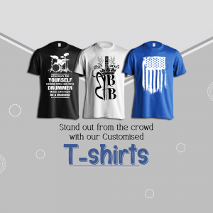 Customised T-Shirts Promotional Graphic Banner For LinkedIn