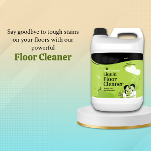Powerful Liquid Floor Cleaner Advertisement Graphic For Facebook