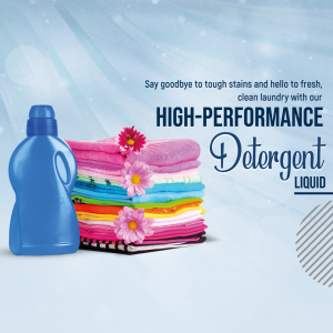 High-Performance Liquid Detergent Advertisement Design For Threads