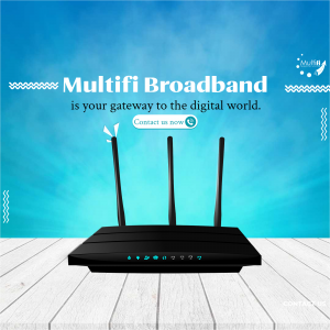 Multifi Broadband Internet Service Provider Advertisement Template For Google Business Profile