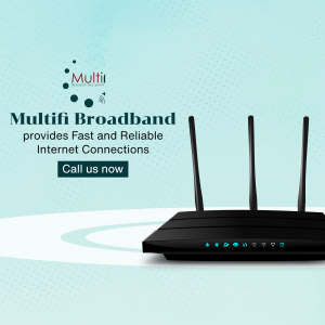 Multifi Broadband Internet Service Branding Post For Pinterest