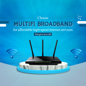 Multifi Broadband Internet Promotion Banner For Instagram