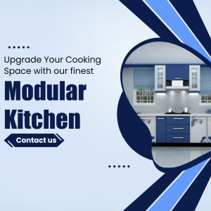 Modern Modular Kitchen Design Services Marketing Image For Facebook