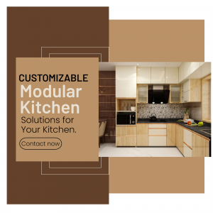 Customizable Modular Kitchen Solutions Post For WhatsApp