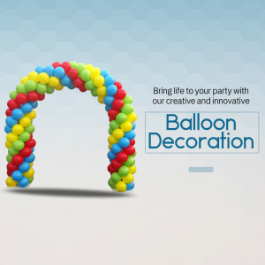 A colorful balloon arch decoration for parties and events