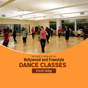 Bollywood And Freestyle Dance Classes Promotional Banner For X