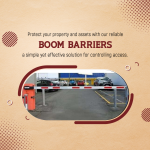 Reliable Boom Barriers For Property Security Poster For Threads