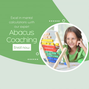 Abacus Coaching For Children Template For Facebook